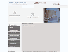 Tablet Screenshot of perthobesitysurgery.com.au